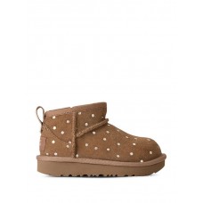 UGG μπότα Mini Shiny Dots χαμηλη παιδικη 1180422T-CHE καφε
